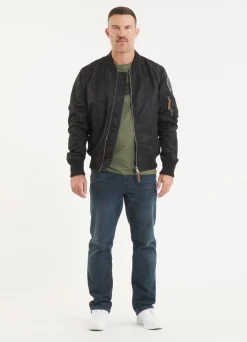 Men's jacket MA-1 Logo - Black