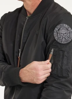 Men's jacket MA-1 Logo - Black