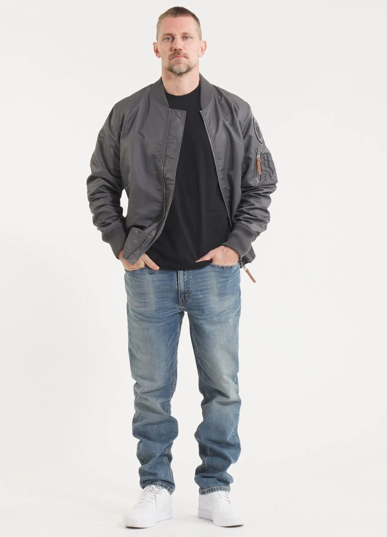 Men's jacket MA-1 Logo - Graphite
