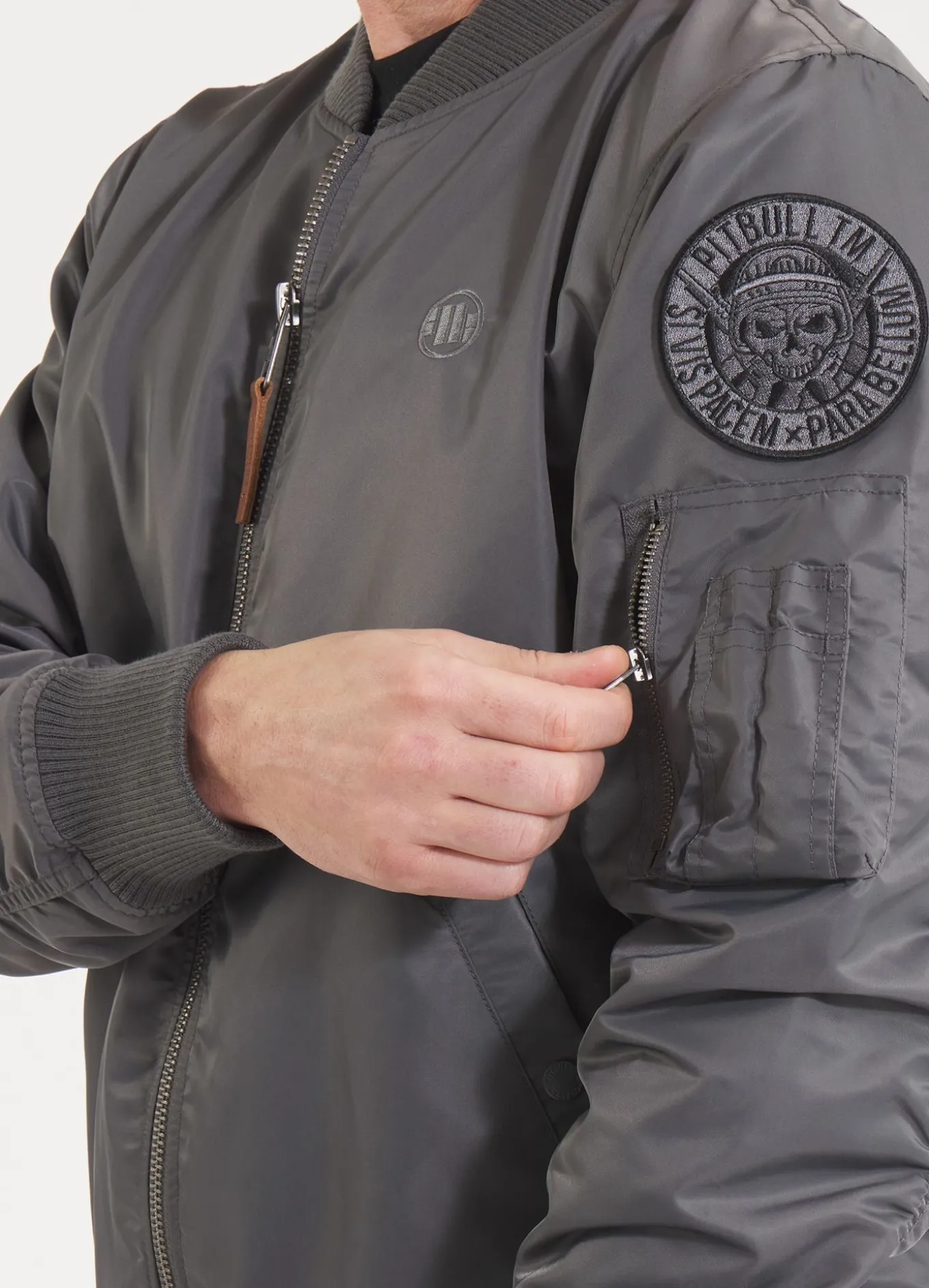 Men's jacket MA-1 Logo - Graphite