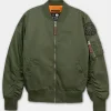 Men's jacket MA-1 Logo - Olive