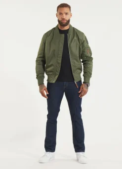 Men's jacket MA-1 Logo - Olive