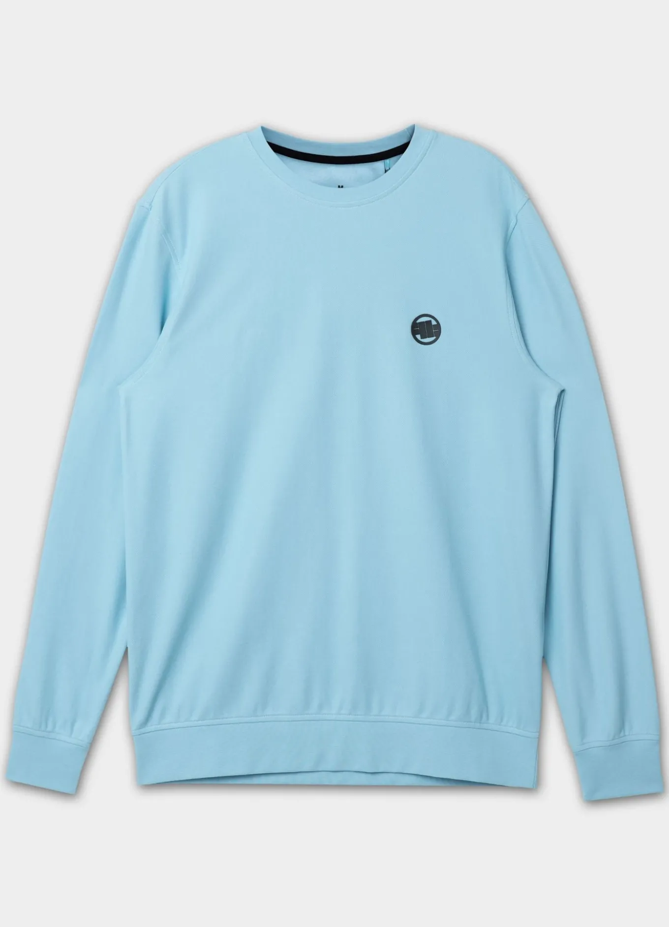 Men's Longsleeve Pique Rockey - Light blue