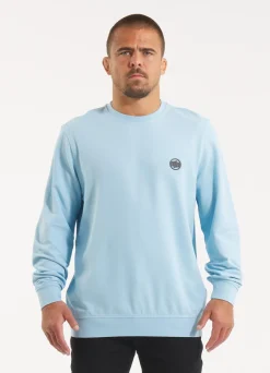 Men's Longsleeve Pique Rockey - Light blue