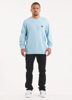 Men's Longsleeve Pique Rockey - Light blue