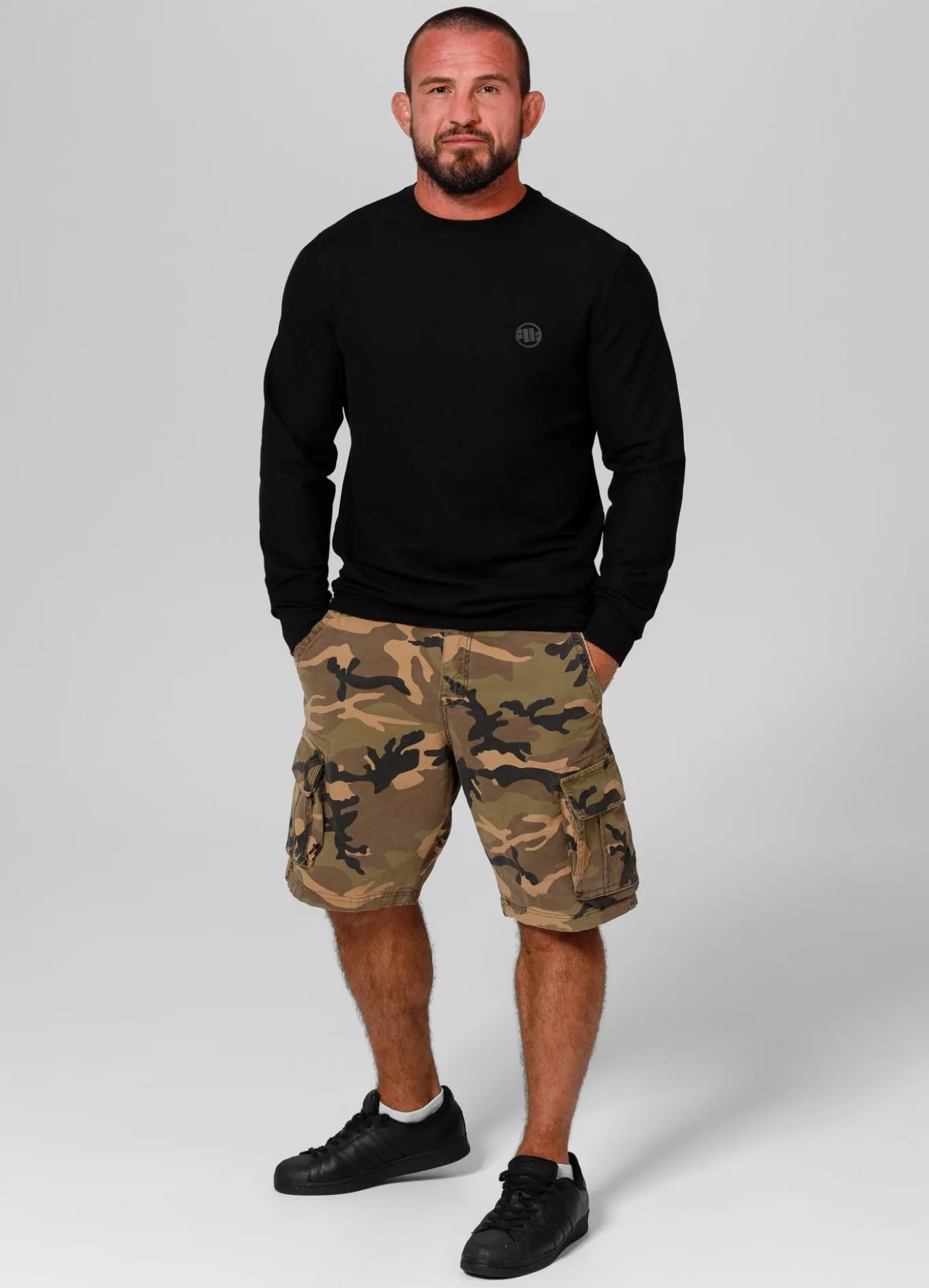 Men's Longsleeve Pique Rockey - Black