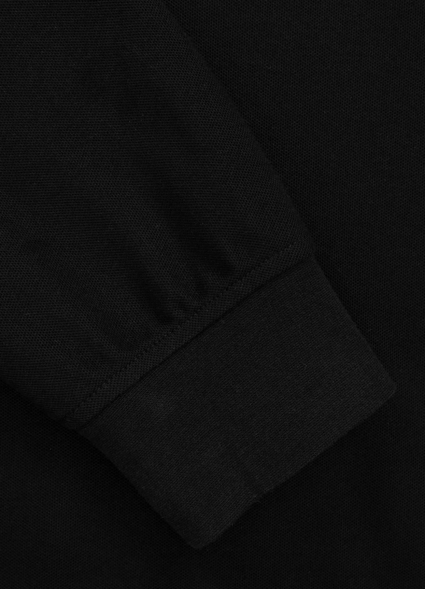 Men's Longsleeve Pique Rockey - Black