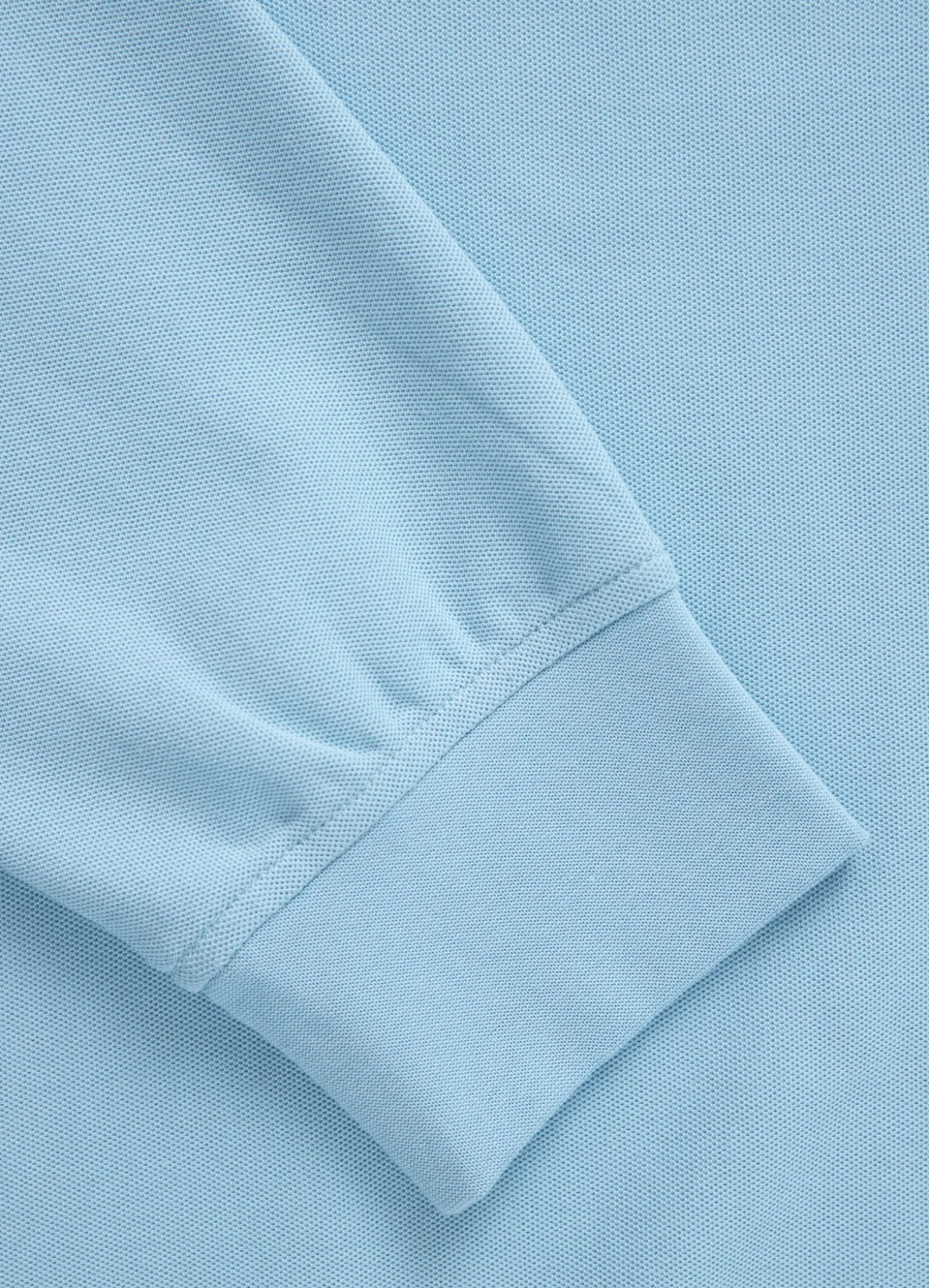 Men's Longsleeve Pique Rockey - Light blue