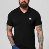 Men's Polo shirt Jersey Slim Fit Small Logo - Black