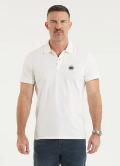 Men's Polo shirt Jersey Slim Fit Small Logo - Offwhite