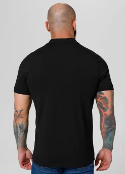 Men's Polo shirt Jersey Slim Fit Small Logo - Black