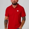 Men's Polo shirt Pique Rockey - Red