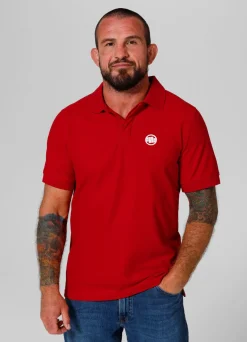Men's Polo shirt Pique Rockey - Red
