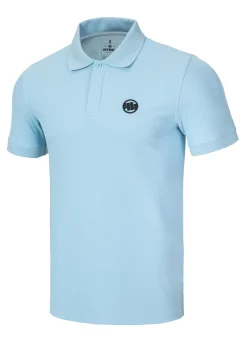 Men's Polo shirt Pique Rockey - Light blue