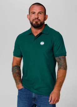 Men's Polo shirt Pique Rockey - Dark green