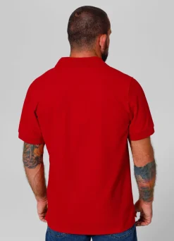Men's Polo shirt Pique Rockey - Red