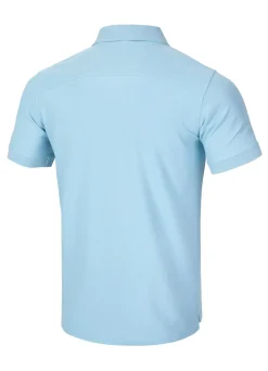 Men's Polo shirt Pique Rockey - Light blue