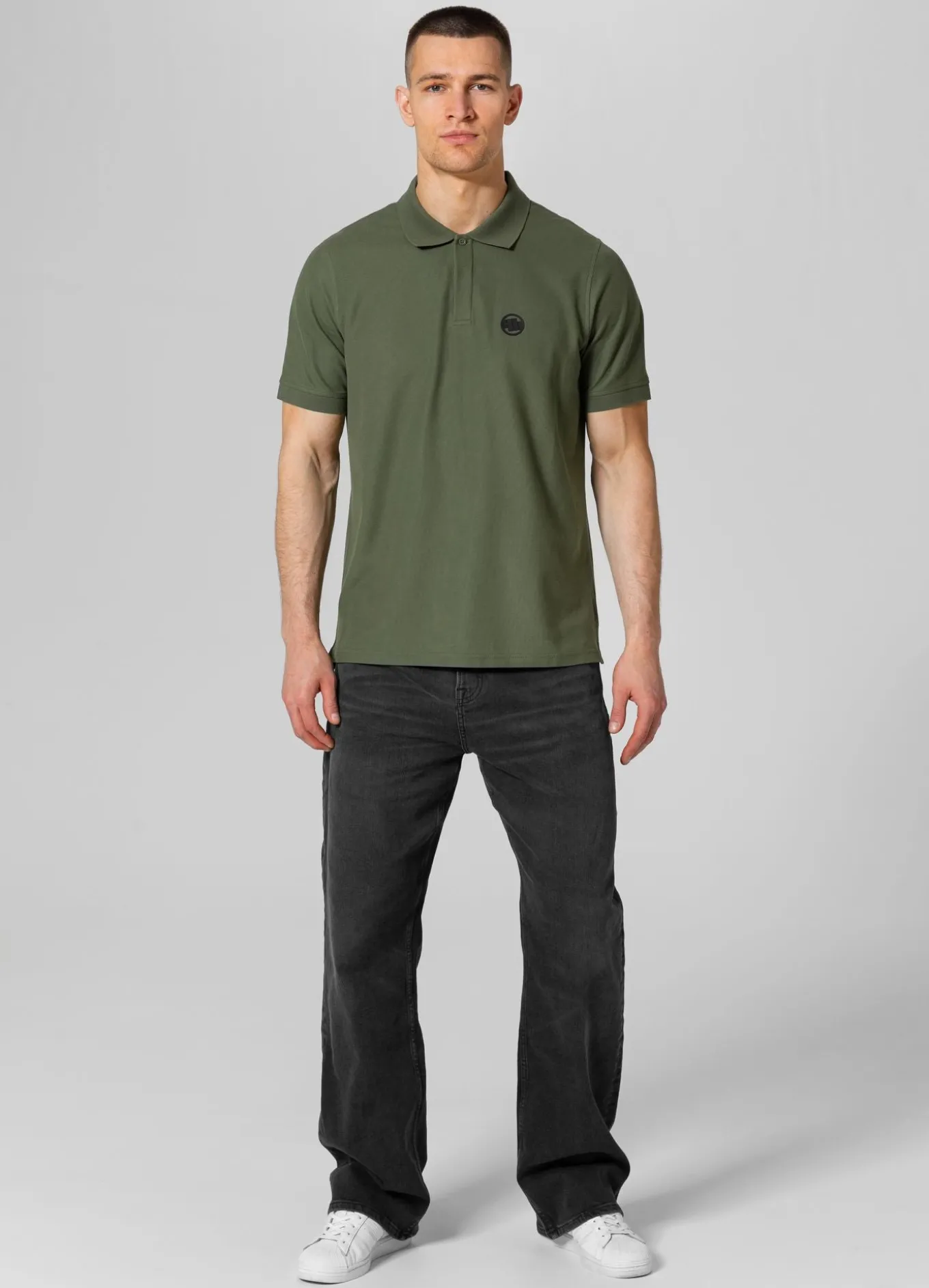 Men's Polo shirt Pique Rockey - Olive