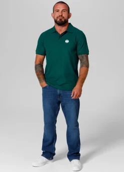 Men's Polo shirt Pique Rockey - Dark green