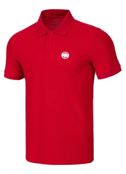 Men's Polo shirt Pique Rockey - Red