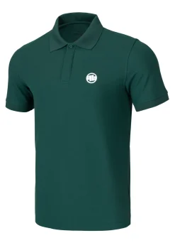 Men's Polo shirt Pique Rockey - Dark green