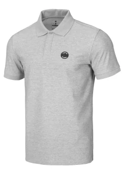 Men's Polo shirt Pique Rockey - Gray Melange