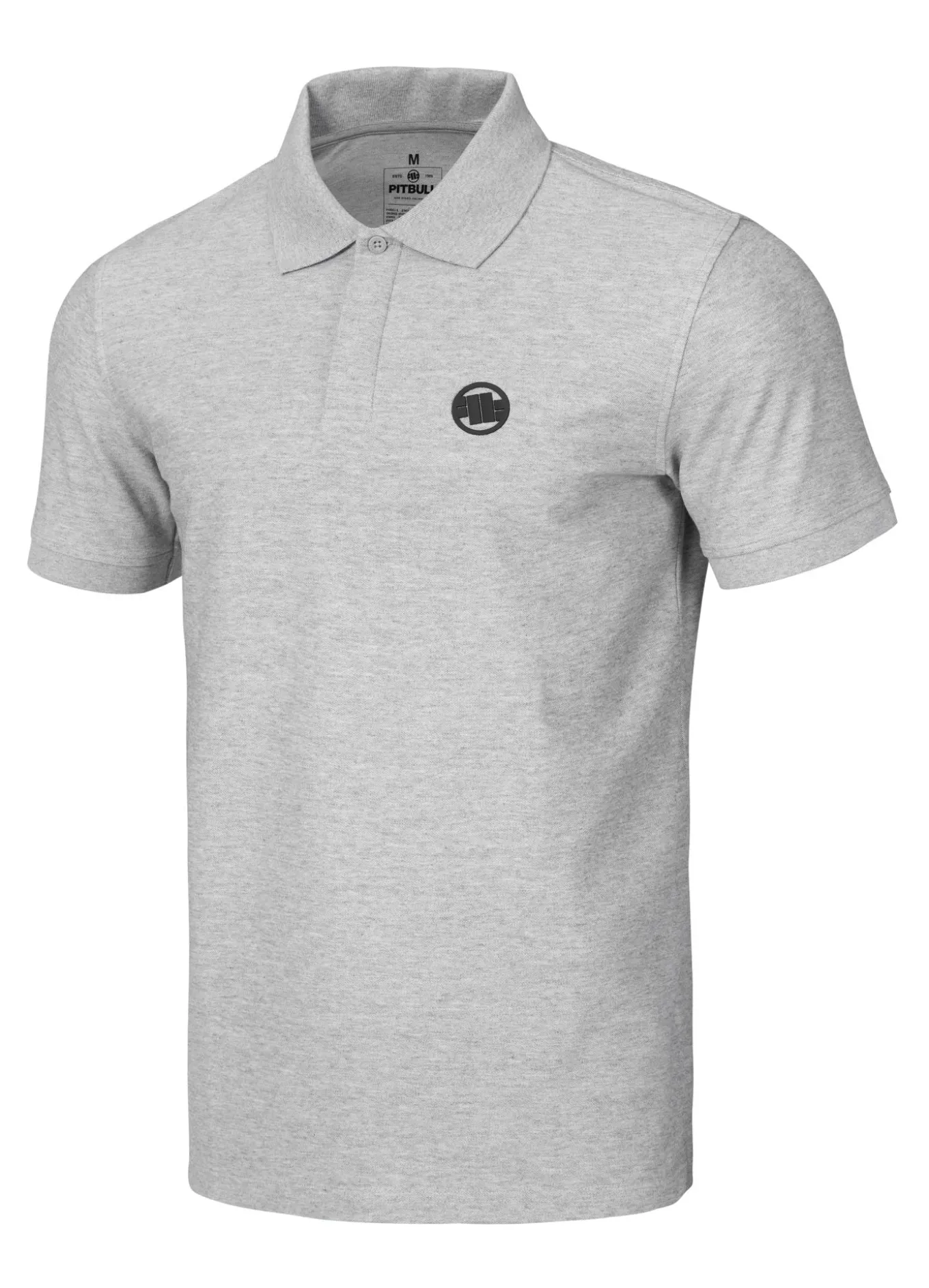 Men's Polo shirt Pique Rockey - Gray Melange