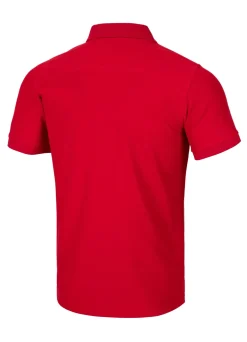 Men's Polo shirt Pique Rockey - Red