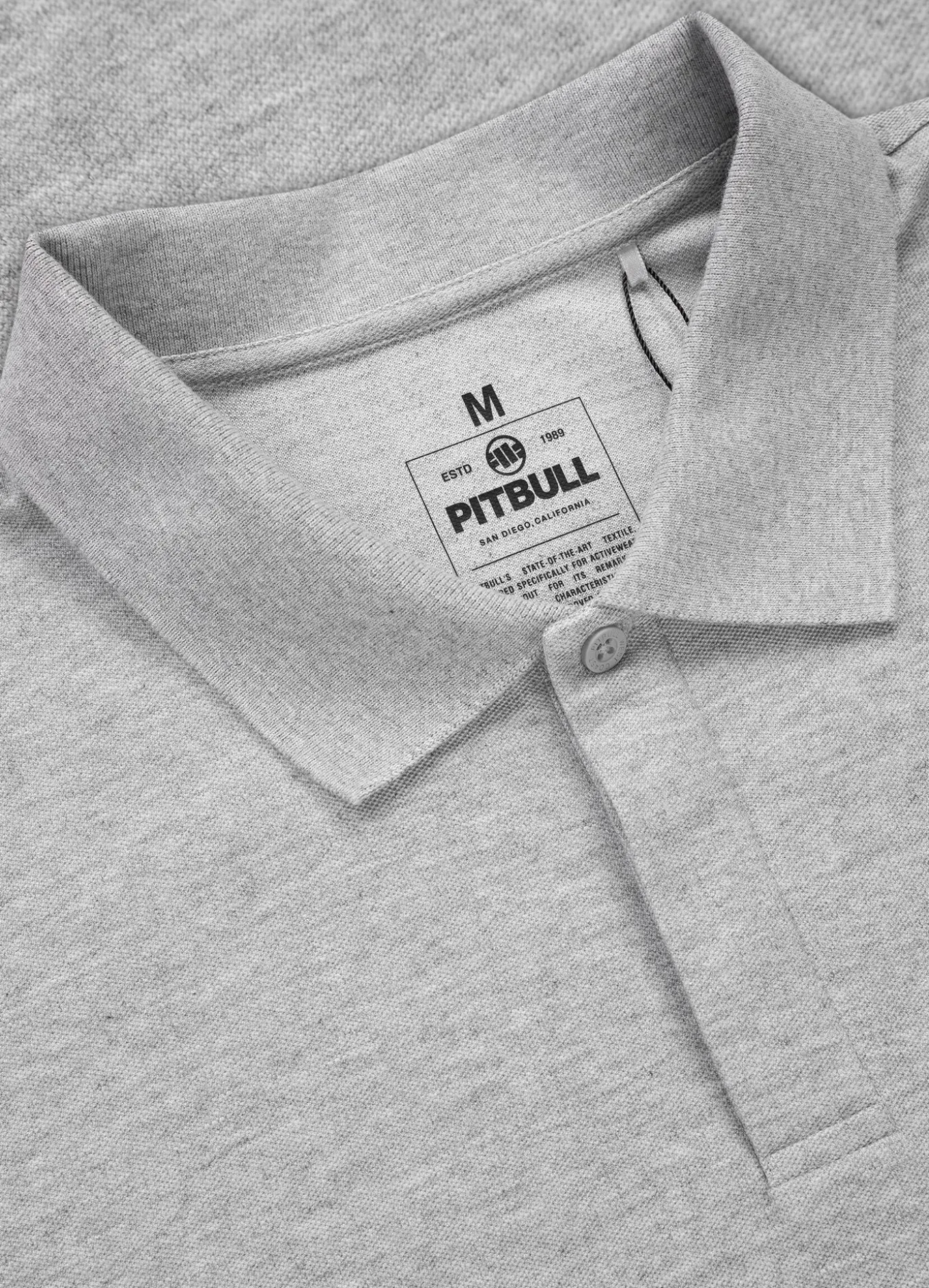 Men's Polo shirt Pique Rockey - Gray Melange