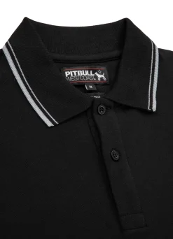 Men's Polo shirt Pique Stripes Regular - Black