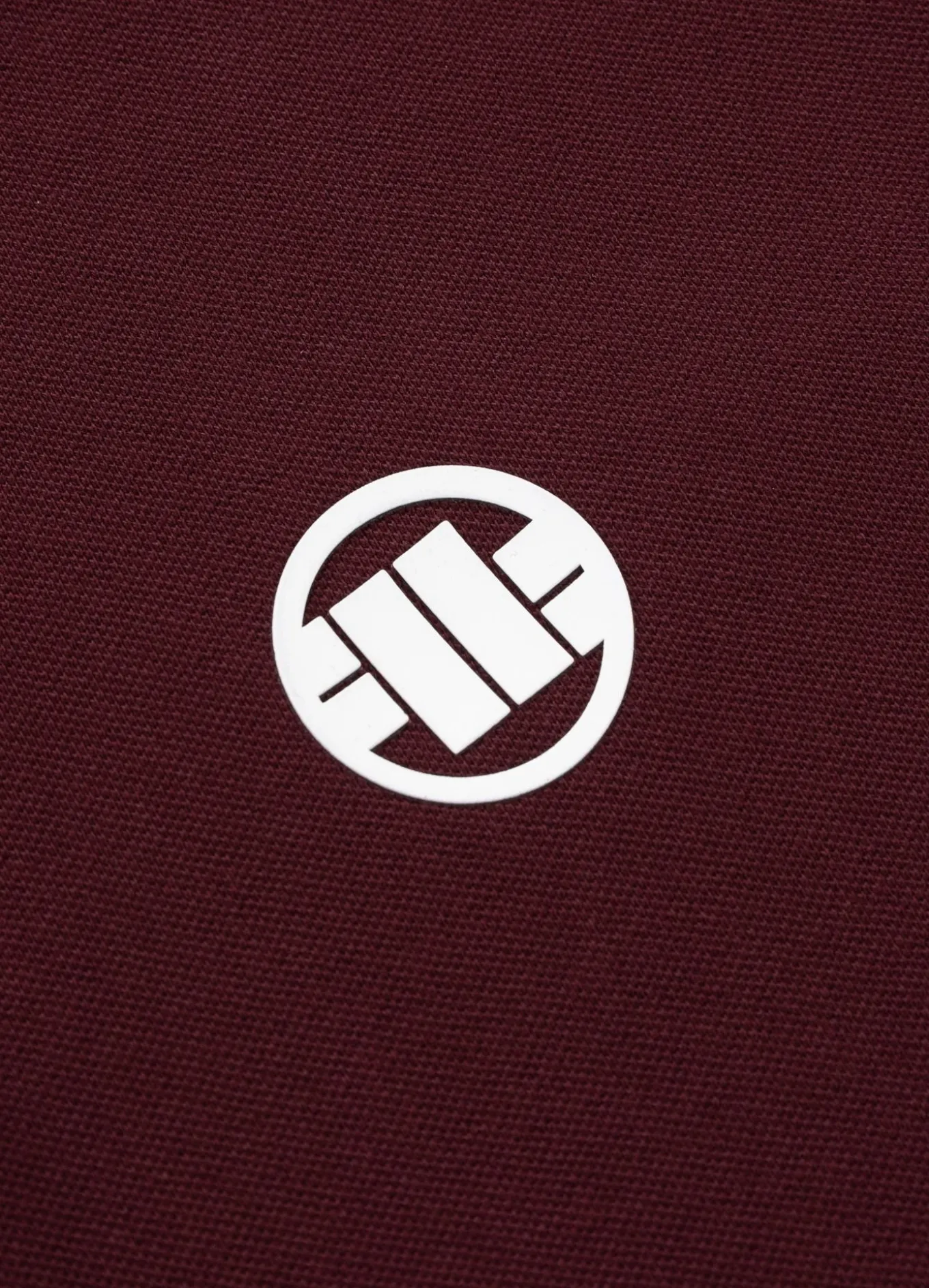 Men's Polo shirt Pique Stripes Regular - Dark burgundy