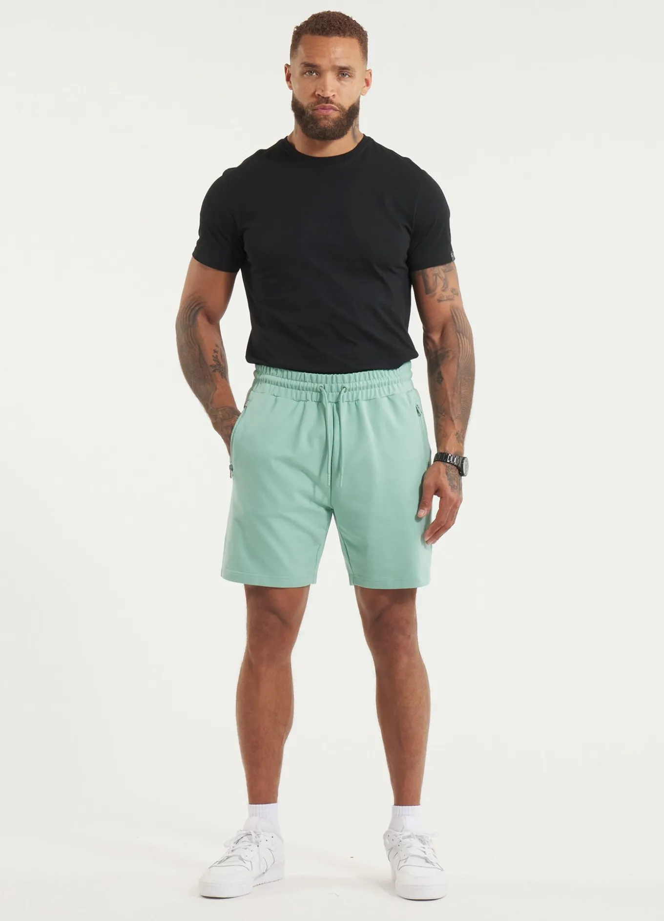 Men's sweat shorts NUGGET - Light mint