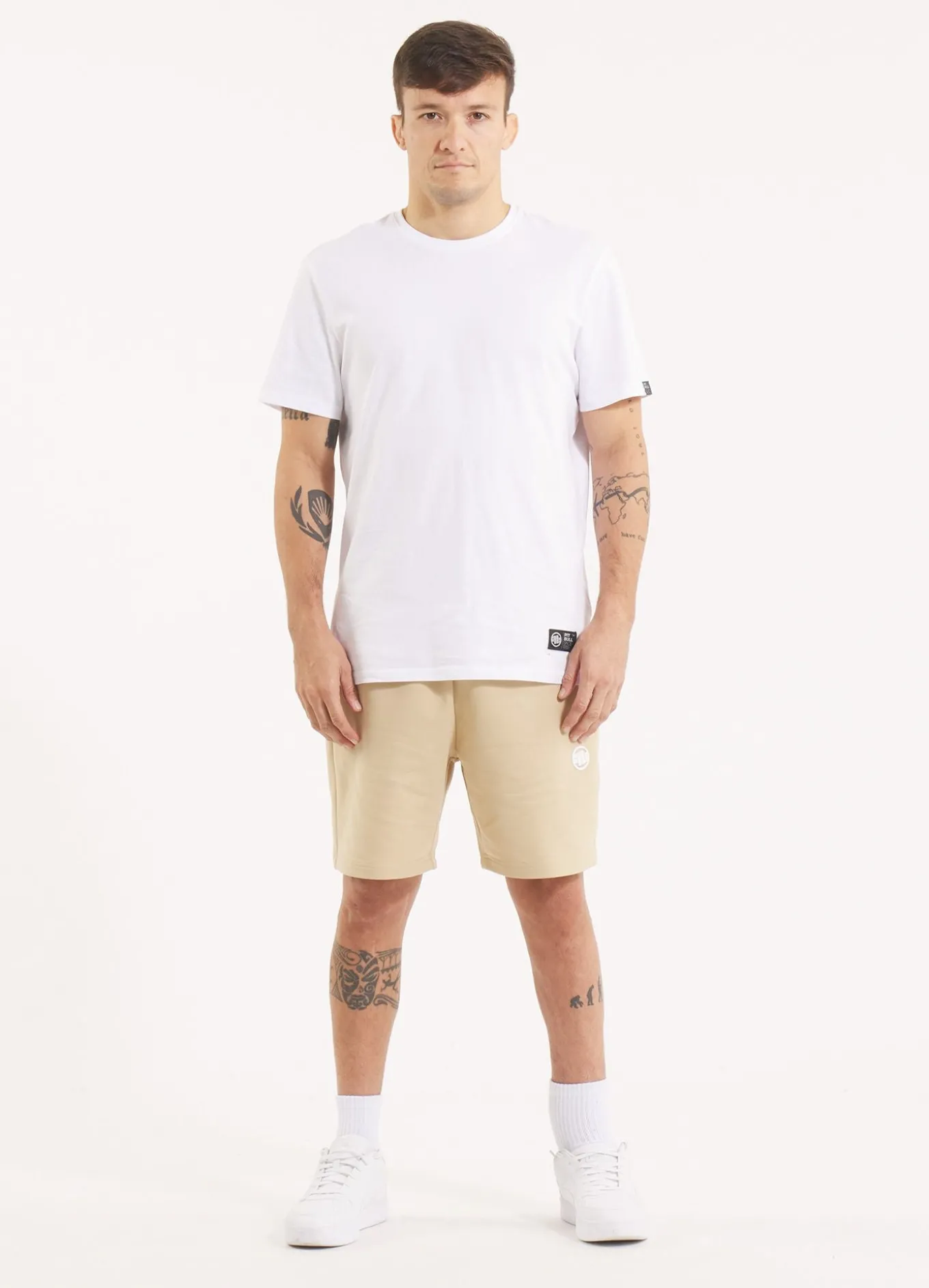 Men's sweat shorts NUGGET - Light sand