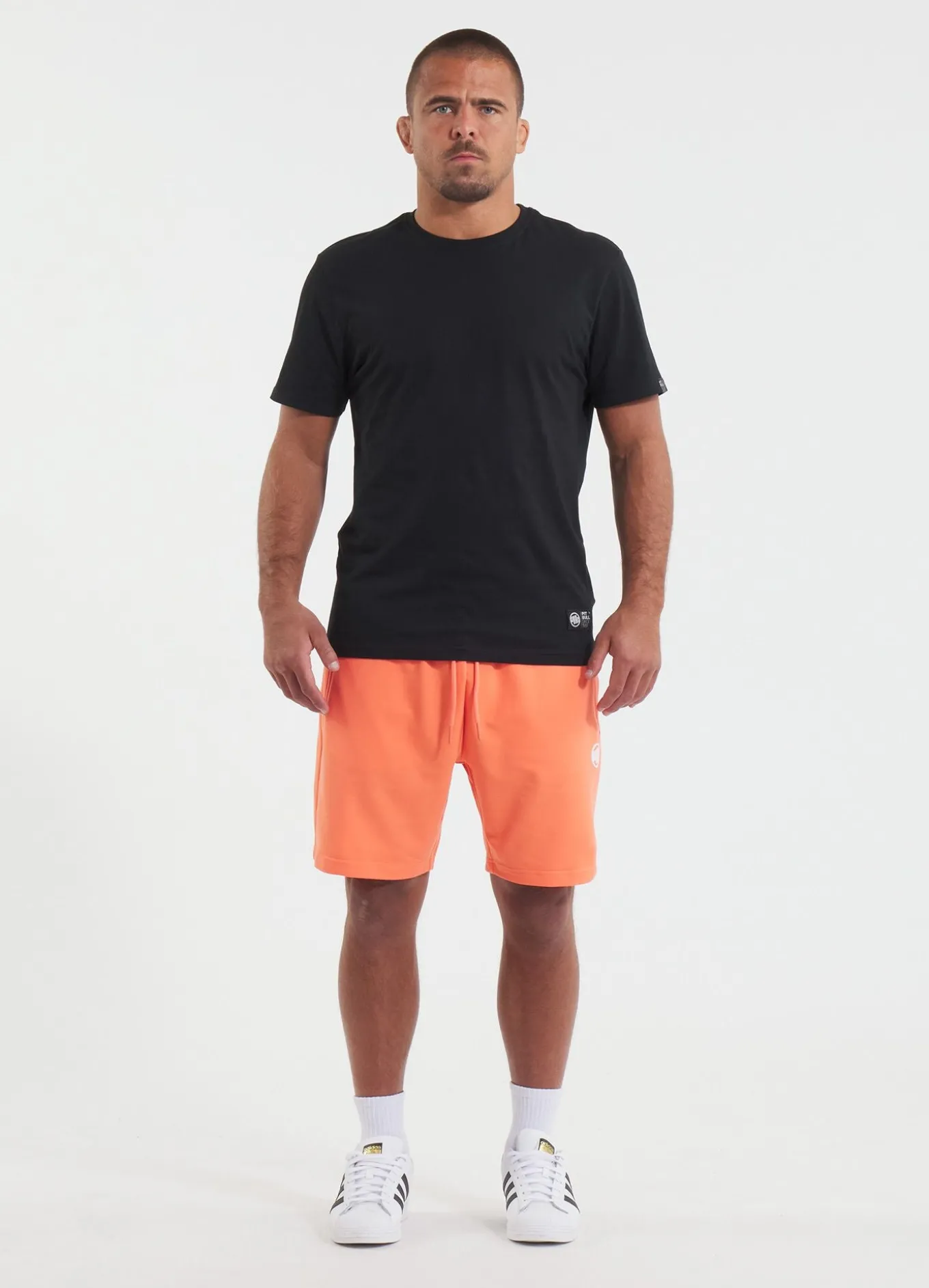 Men's sweat shorts NUGGET - Bright salmon