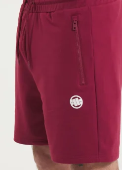 Men's sweat shorts NUGGET - Burgundy