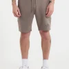 Men's sweat shorts SAMPSON - Light brown