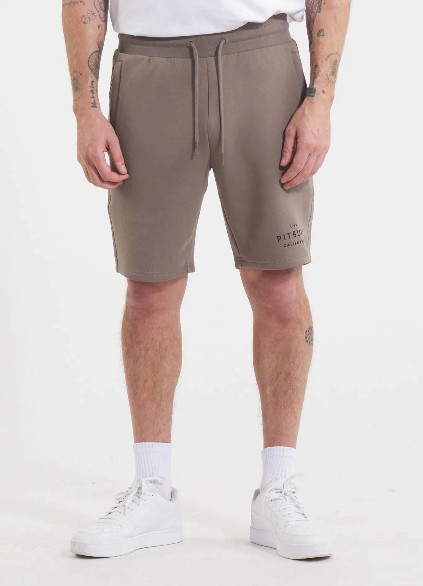 Men's sweat shorts SAMPSON - Light brown