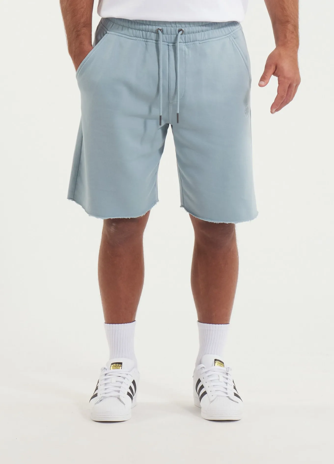 Men's Sweat shorts Washed Lancaster II - Washed blue