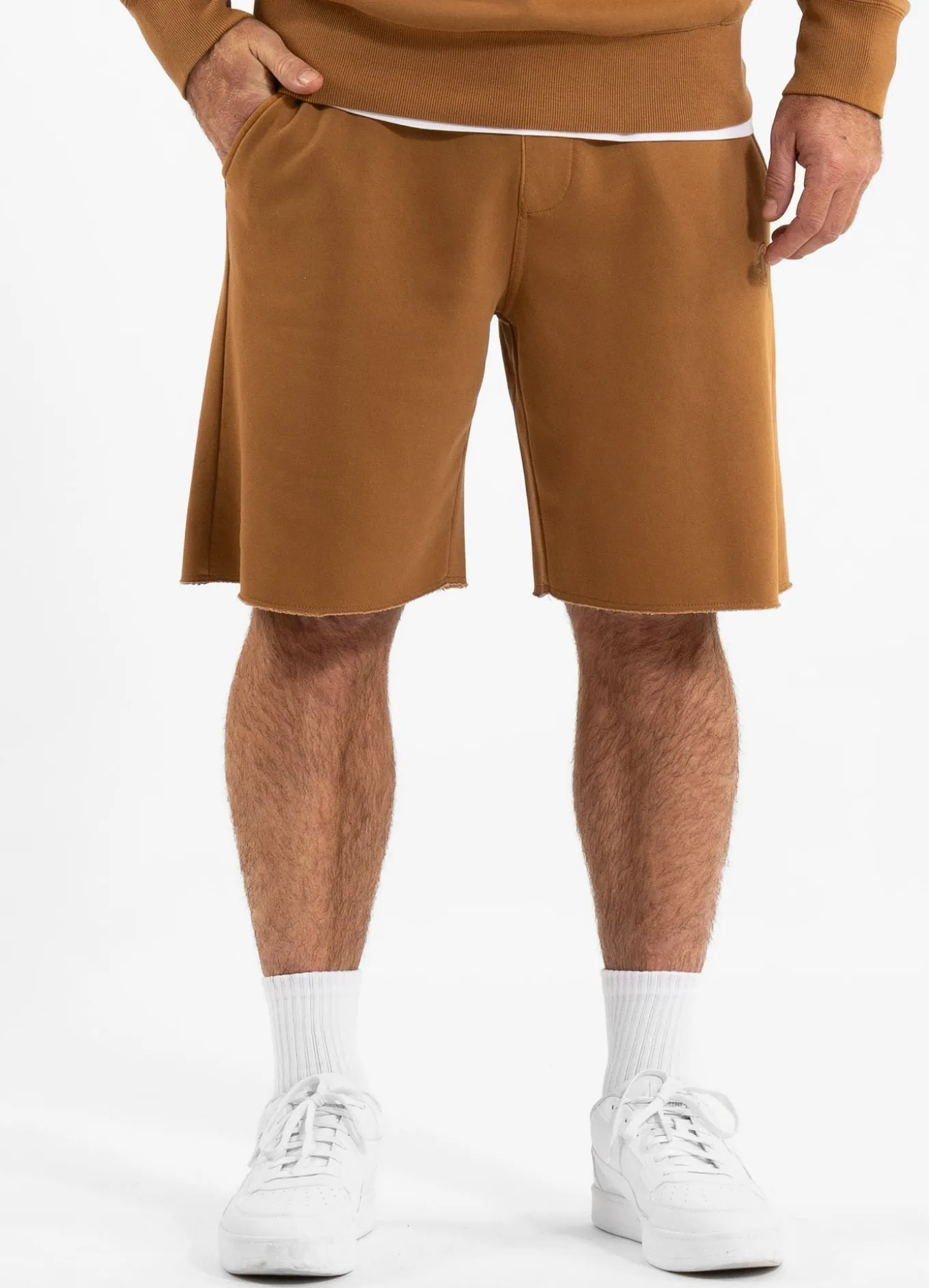 Men's Sweat shorts Washed Lancaster II - Honey yellow