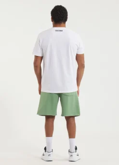 Men's Sweat shorts Washed Lancaster II - Sage green
