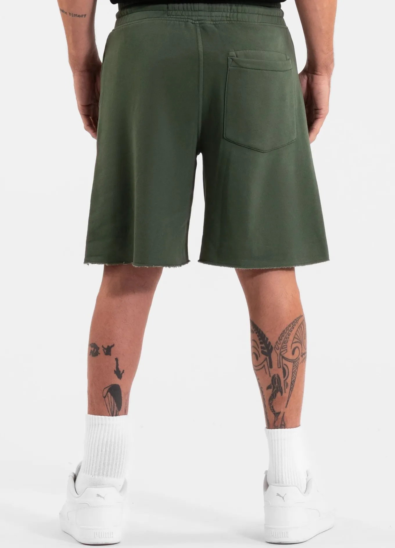 Men's Sweat shorts Washed Lancaster II - Washed green
