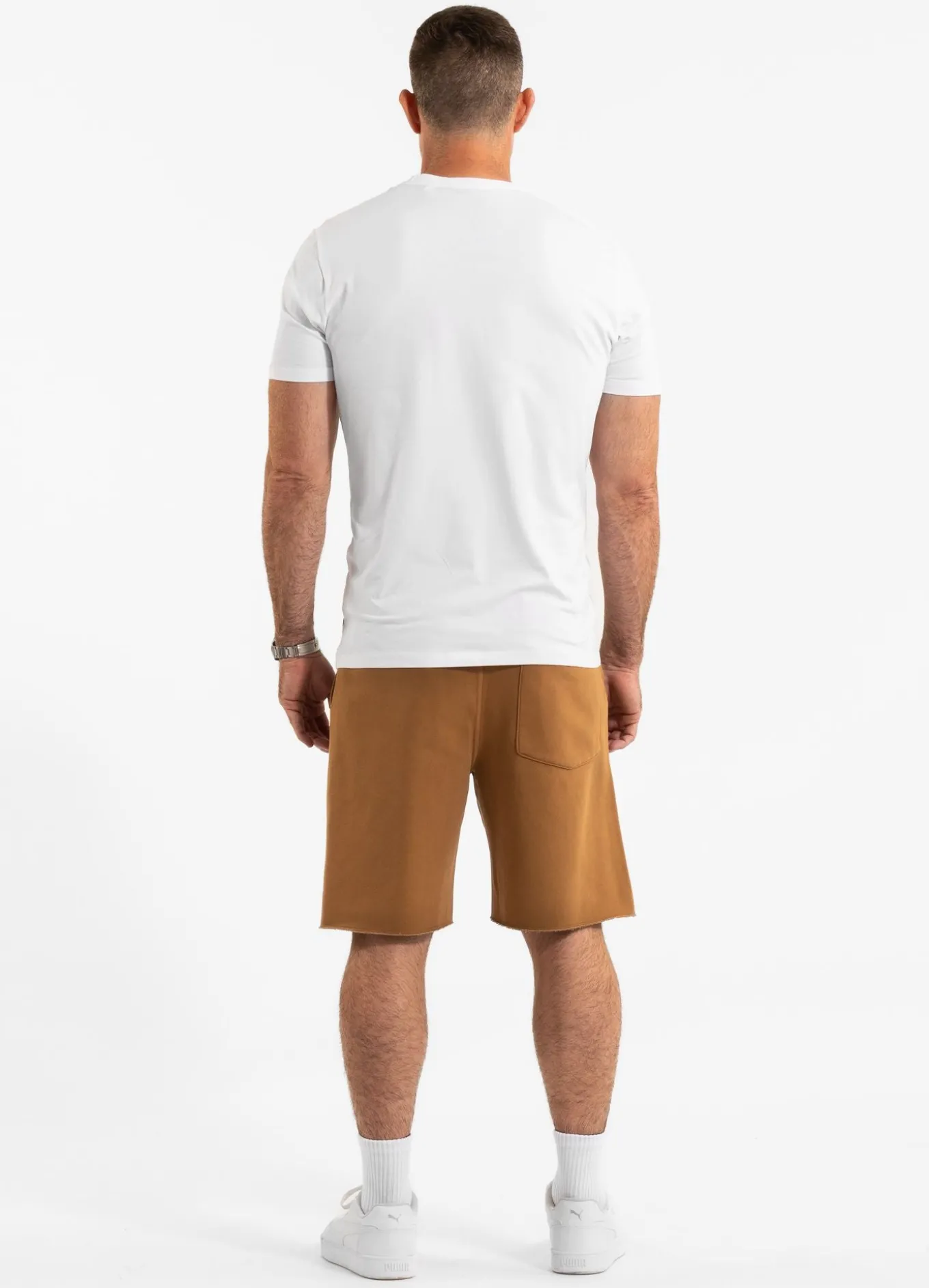 Men's Sweat shorts Washed Lancaster II - Honey yellow