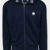 Men's Sweatjacket Oldschool Tape Logo - Navy