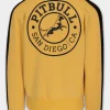 Men's Sweatjacket Oldschool SAN DIEGO CA - Pale yellow