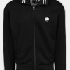 Men's Sweatjacket Oldschool Tape Logo - Black