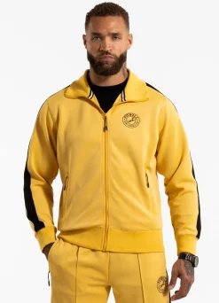 Men's Sweatjacket Oldschool SAN DIEGO CA - Pale yellow