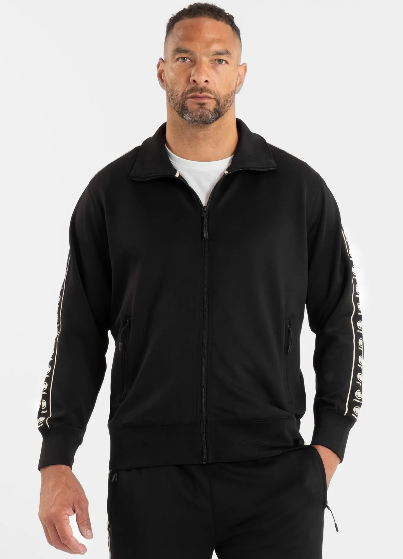 Men's Sweatjacket Oldschool POWERS - Black