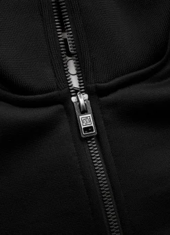 Men's Sweatjacket Oldschool Tape Logo - Black
