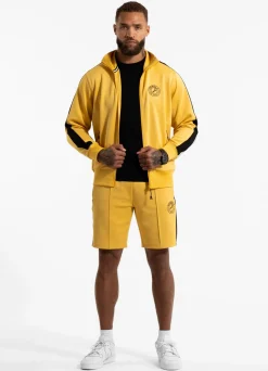 Men's Sweatjacket Oldschool SAN DIEGO CA - Pale yellow