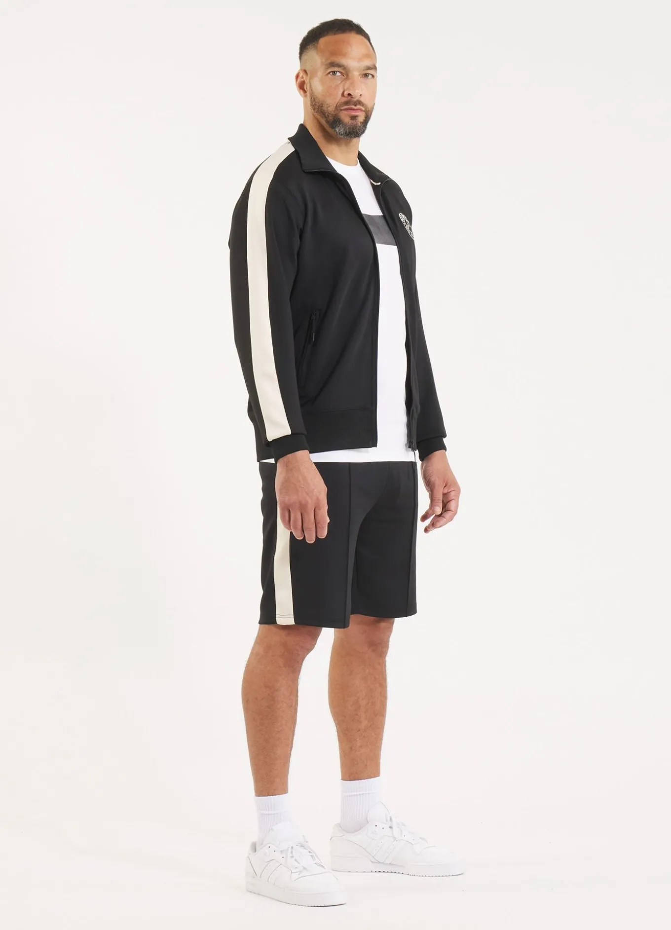 Men's Sweatjacket Oldschool SAN DIEGO CA - Black